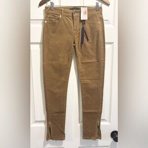 NWT Juicy Couture Ankle Zip Cords Low Rise Corduroy Pants Skinny Jeans Sz 25 NEW